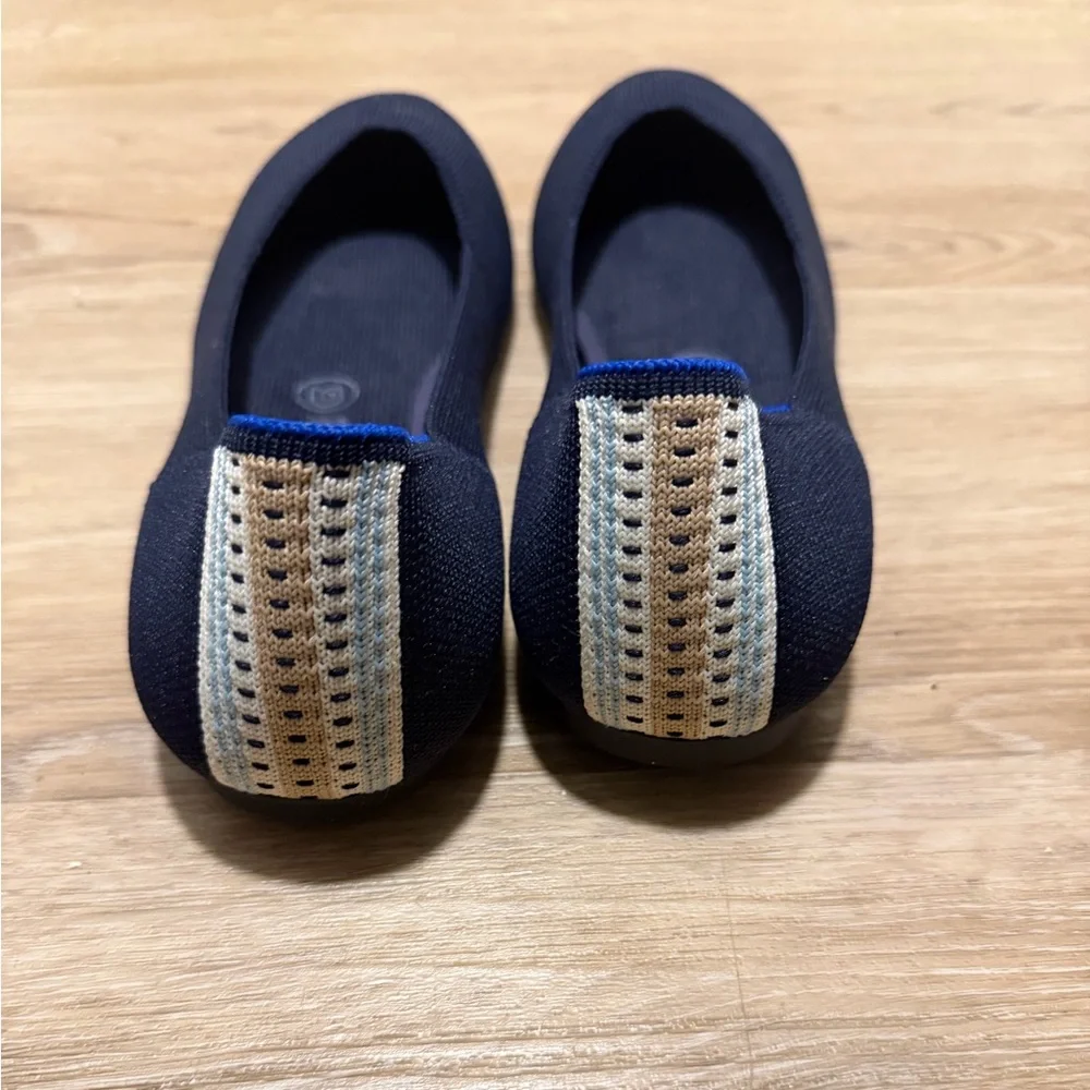 🆕 Rothy's Navy Striped Flats Sz 8.5 - Picture 8 of 10